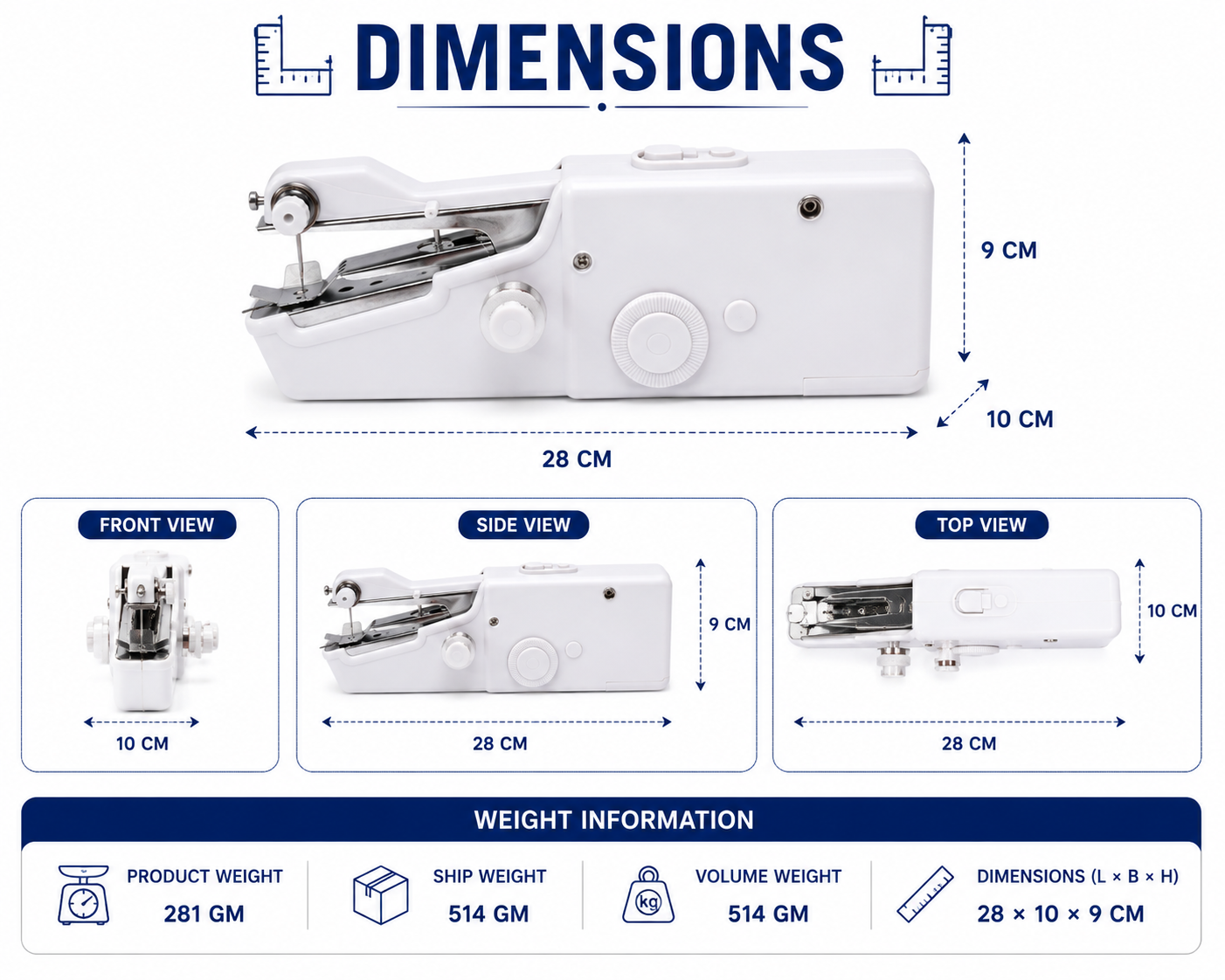 Portable Mini Electric Cordless Sewing Machine