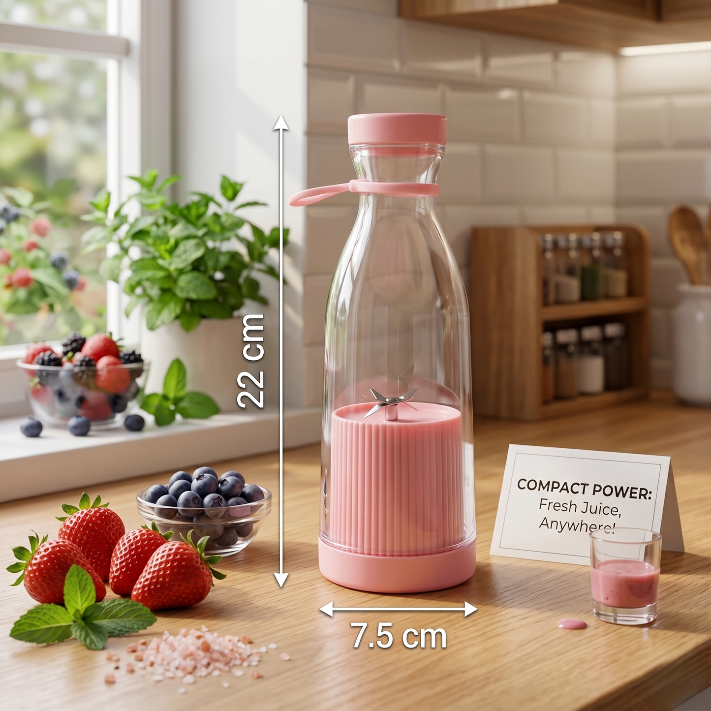 Portable Electric Mini USB Bottle Juicer Blender