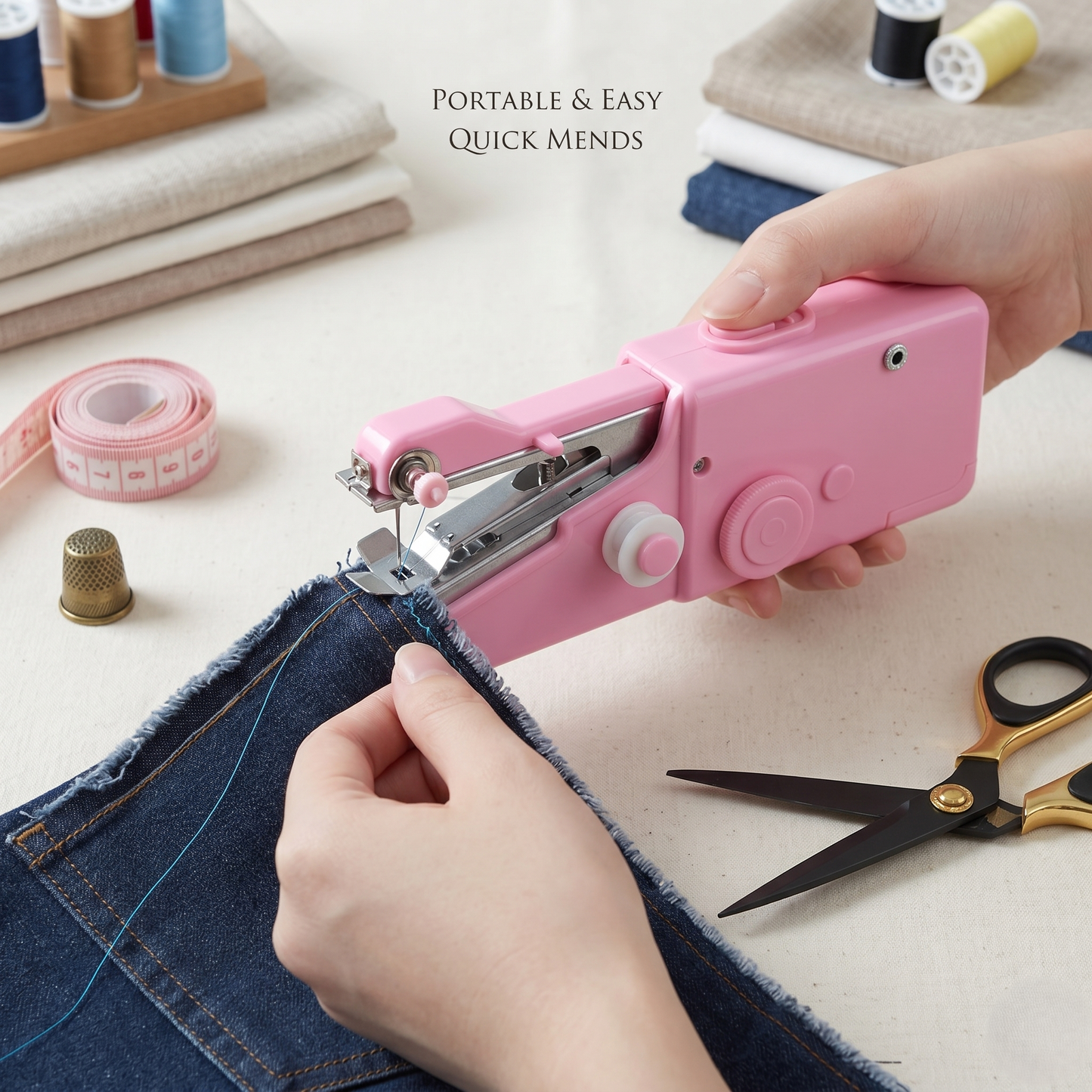 Portable Mini Electric Cordless Sewing Machine