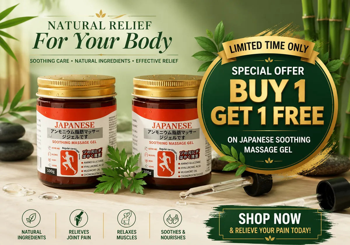 Japanese Instant Pain Relief Soothing Massage Gel (BUY 1 GET 1)