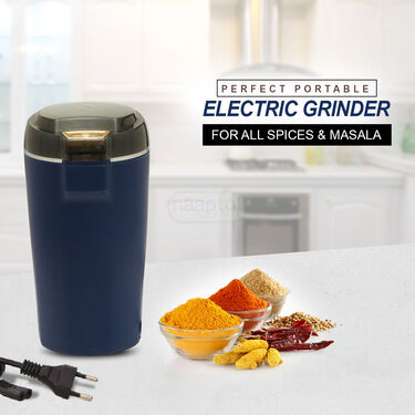 Multifunctional Portable Electric Grinder Quick Grinding for Masala, Spices, Nuts, Grains & Coffee