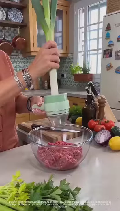 4-in-1 Electric Vegetable Cutter, Slicer, Grater, Chopper